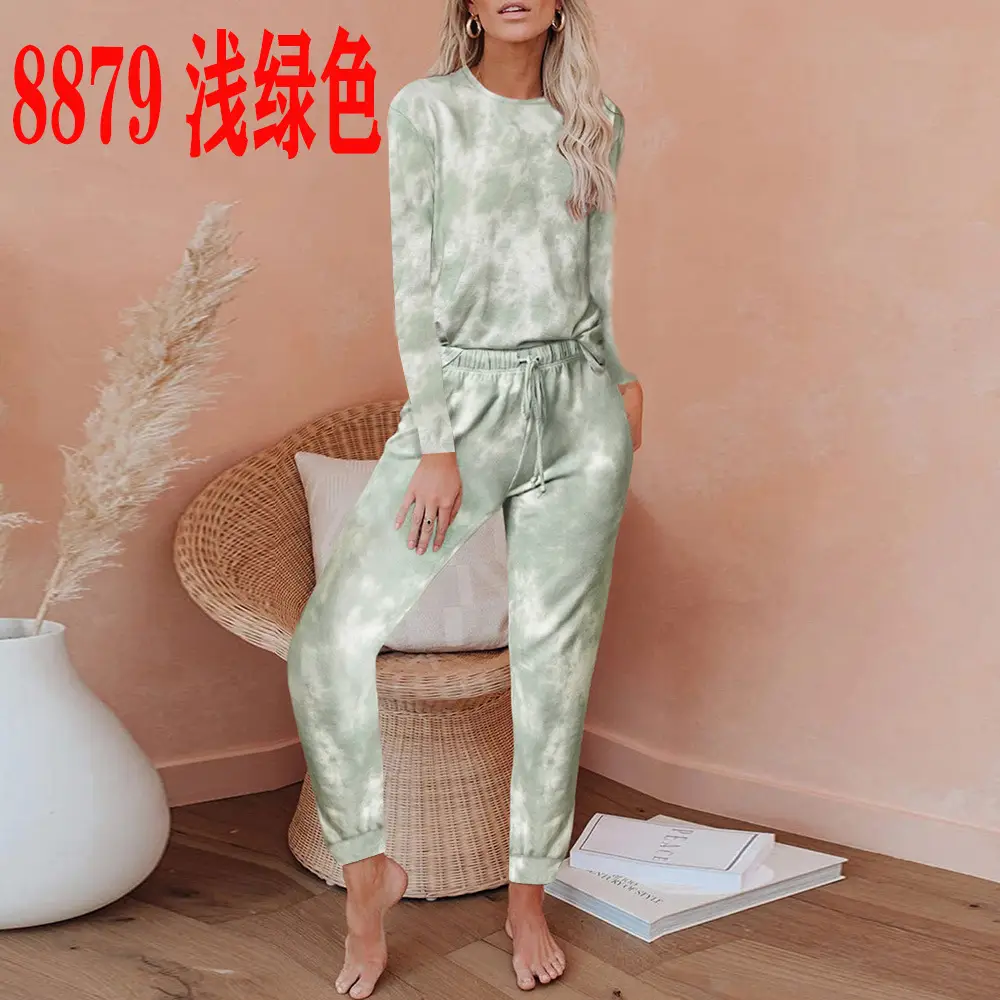 2024 Tie-dye Printed Women's Pajama Set for Women - Image 6