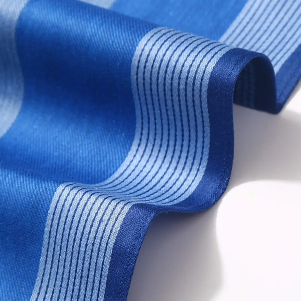 Cotton Men's Handkerchief 3Pcs Vintage Blue Grey - Image 4