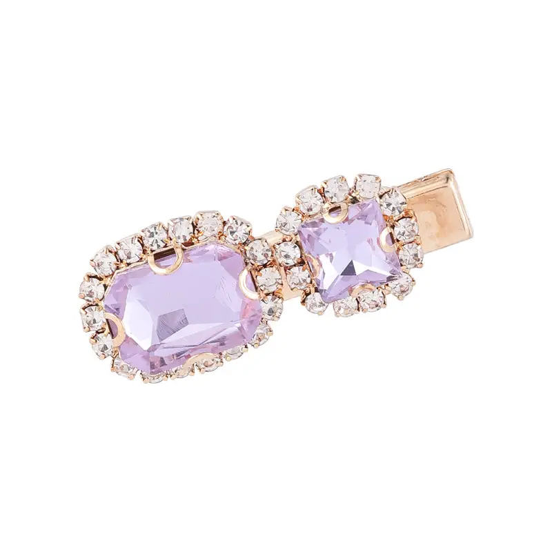 Romantic Star Purple Rhinestone Pearl Hairpins for Women - Image 8