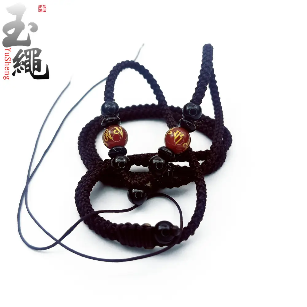 Hand-Woven Jade Pendant Necklace Red Cord - Image 32