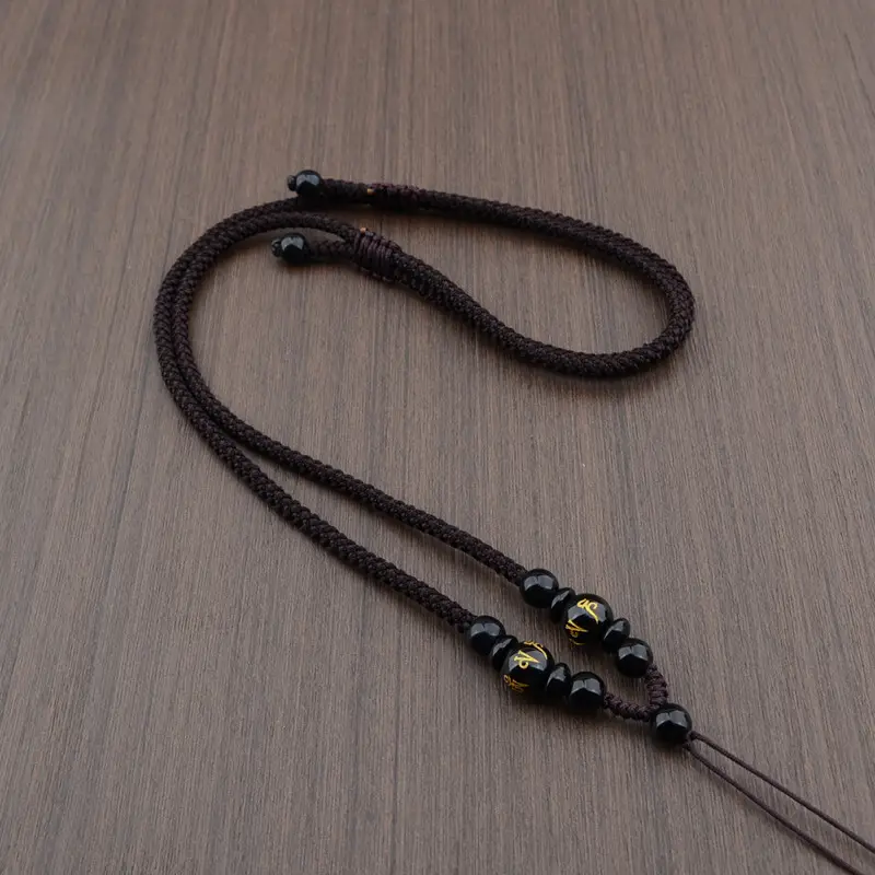 Hand-Woven Jade Pendant Necklace Red Cord - Image 25