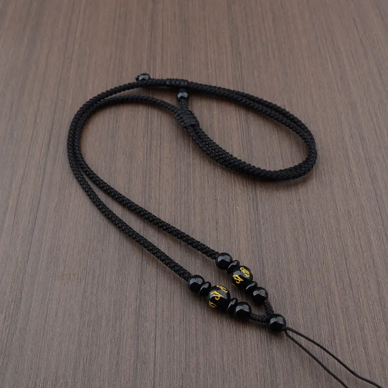 Hand-Woven Jade Pendant Necklace Red Cord - Image 26