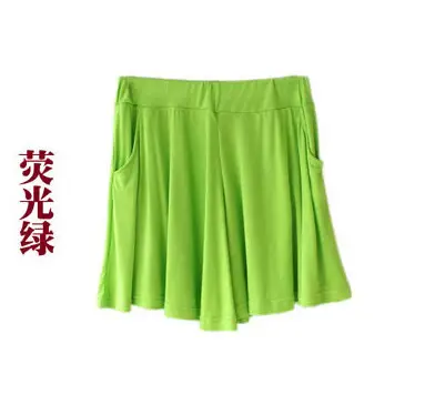 Women's Modal Shorts Pink Red Maroon Loose Fit Wide Leg