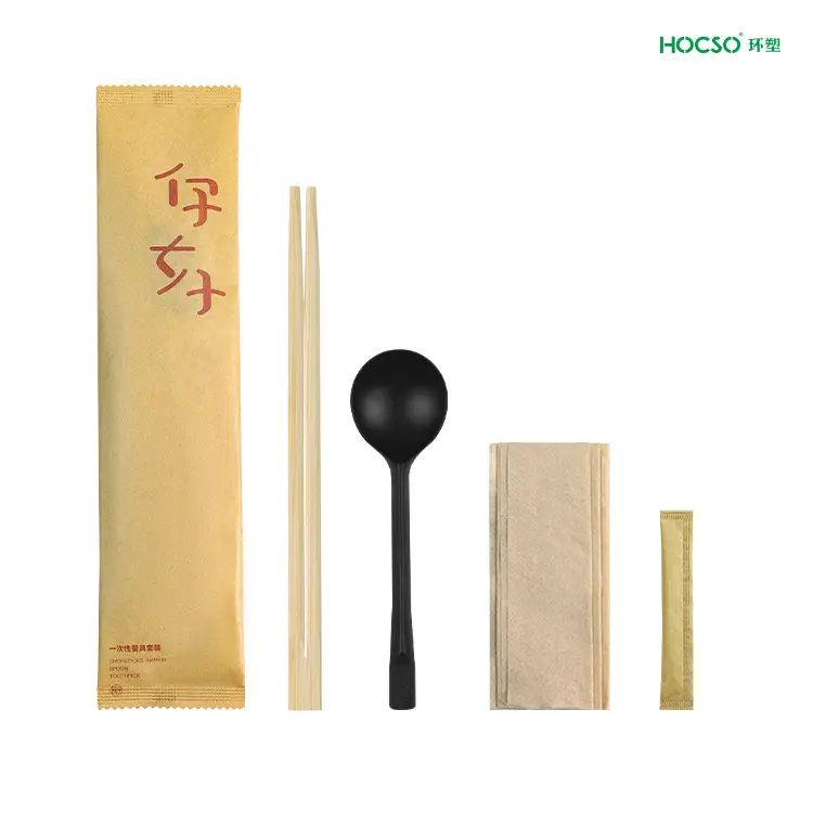 Four-Piece Chopstick Set with Logo Printing Blue Design - Image 14