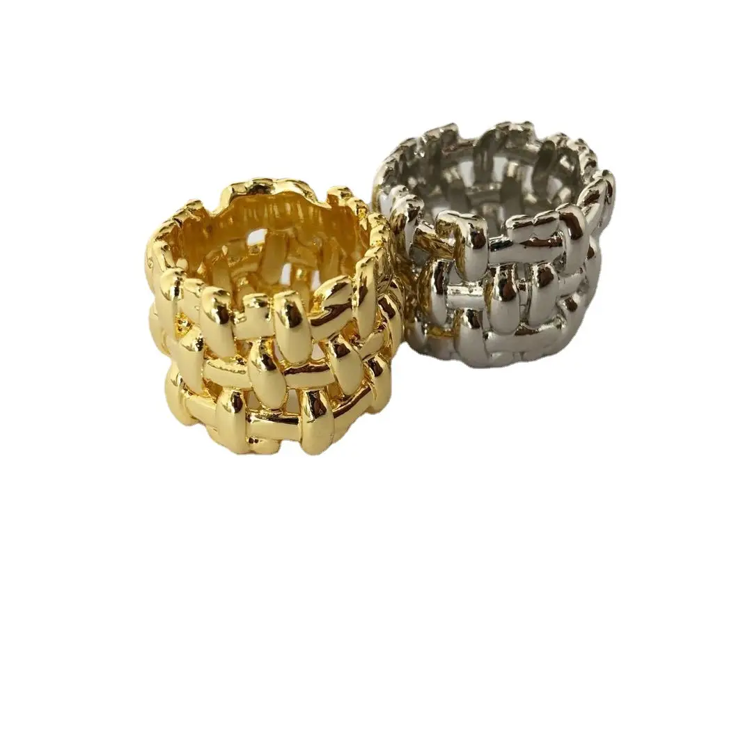 Qingdao Wind Woven Metal Rings Silver Gold - Image 5