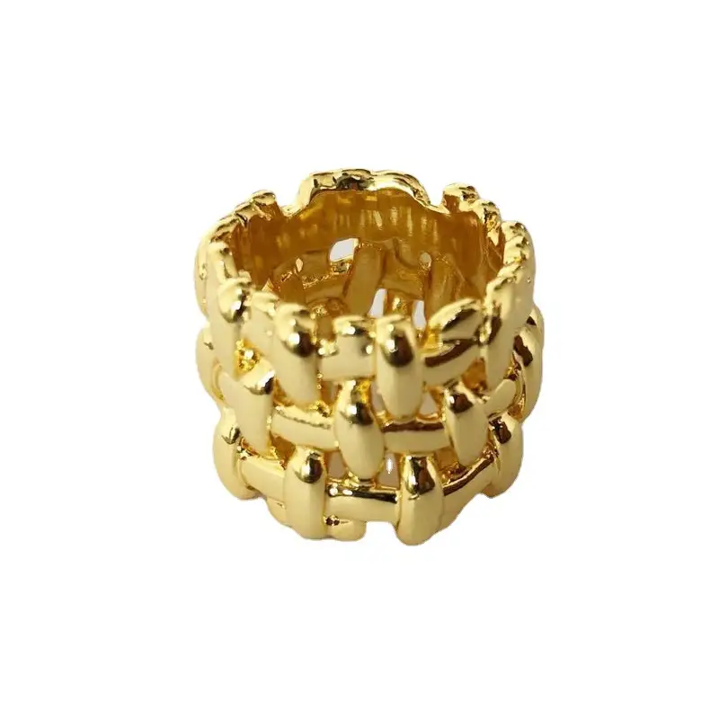 Qingdao Wind Woven Metal Rings Silver Gold - Image 6