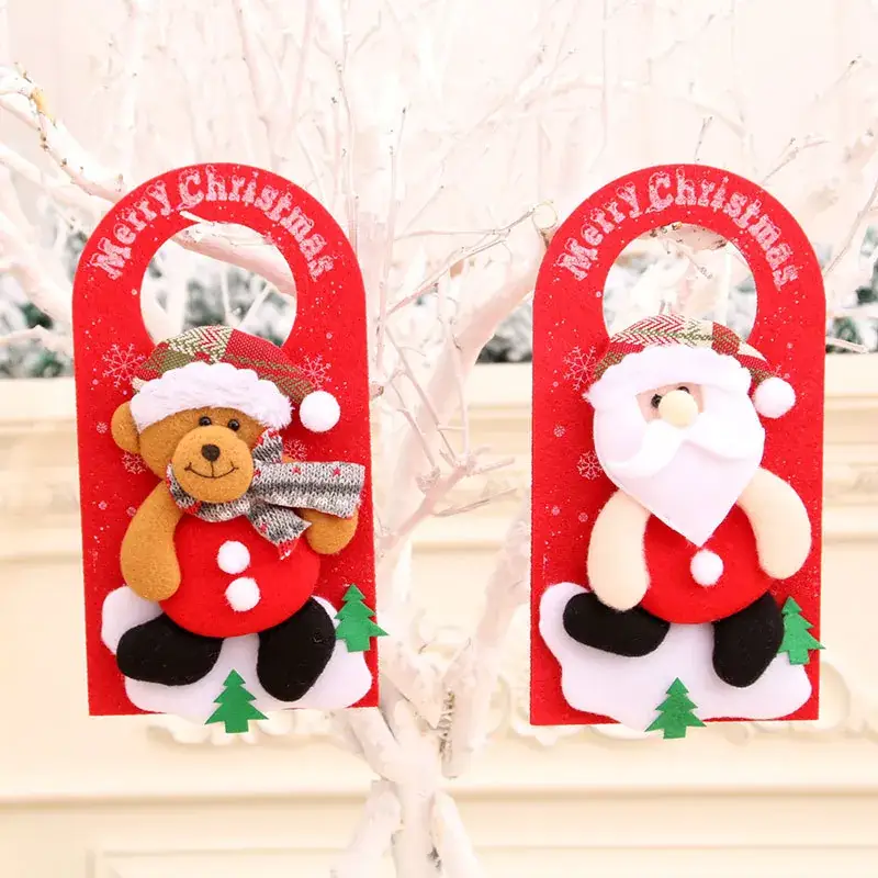 New Christmas Door Hanging Pendant with Cartoon Bear - Image 8
