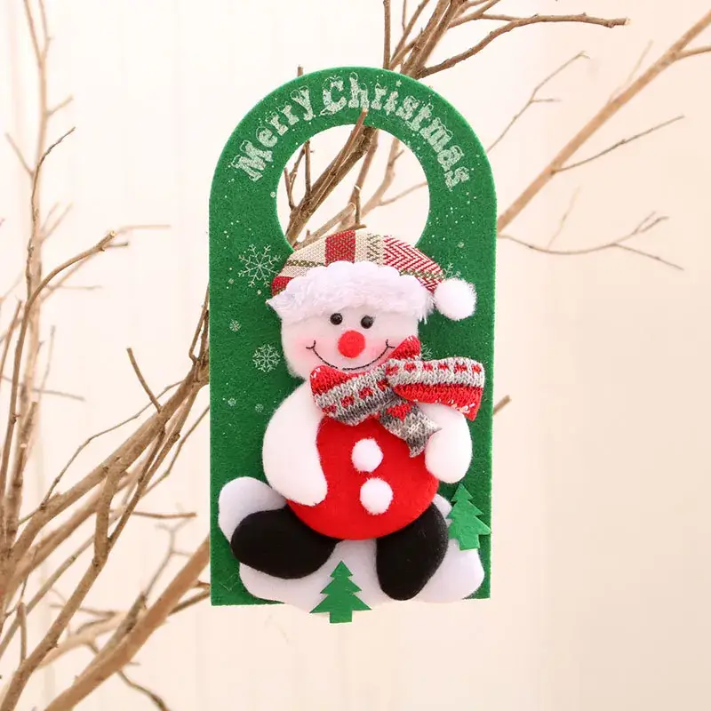 New Christmas Door Hanging Pendant with Cartoon Bear - Image 2
