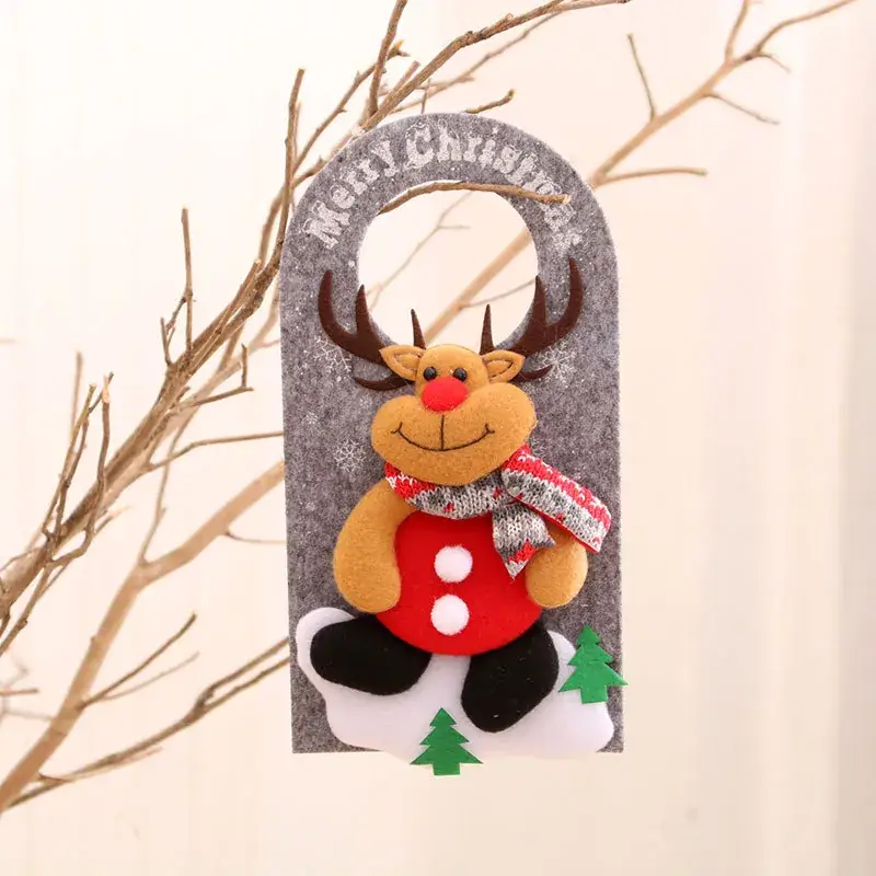New Christmas Door Hanging Pendant with Cartoon Bear - Image 3