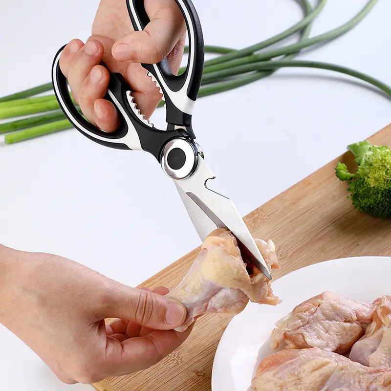 Stainless Steel Multifunctional Kitchen Scissors for Chicken Bone Cutting - Image 3
