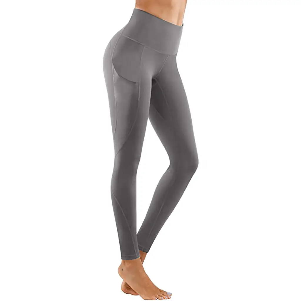 Women's High Waist Yoga Fitness Tights with Side Pocket