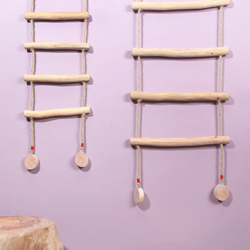 Pastoral Wooden Wall Decor Ladder for Home Photography Background - Image 5
