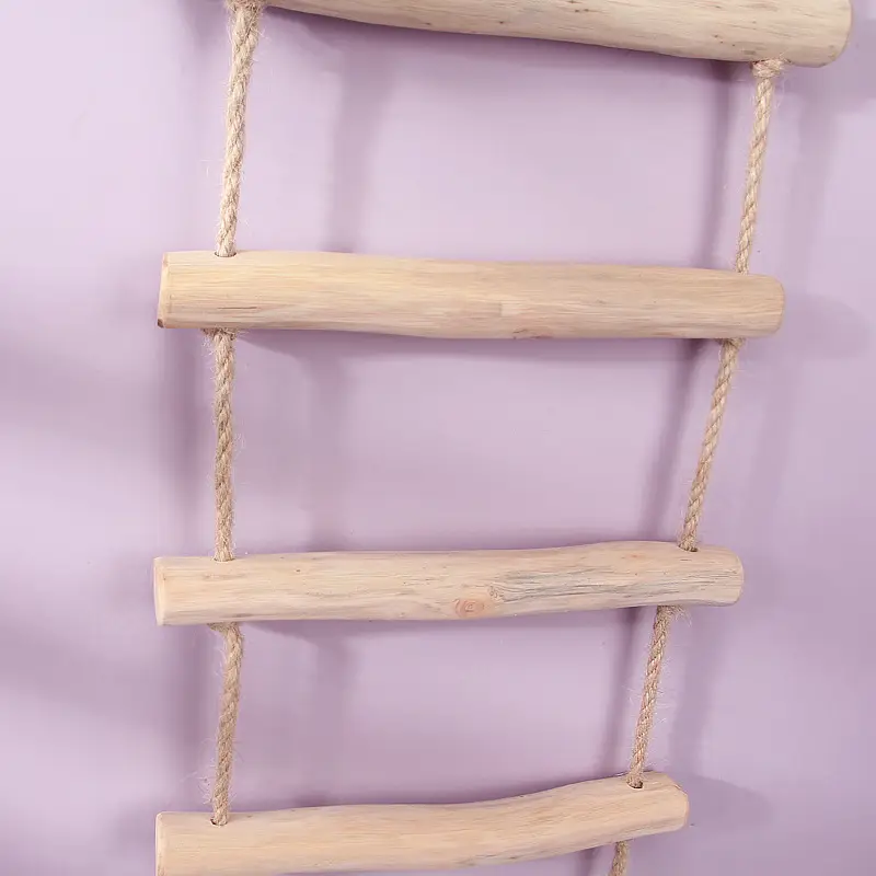 Pastoral Wooden Wall Decor Ladder for Home Photography Background - Image 6