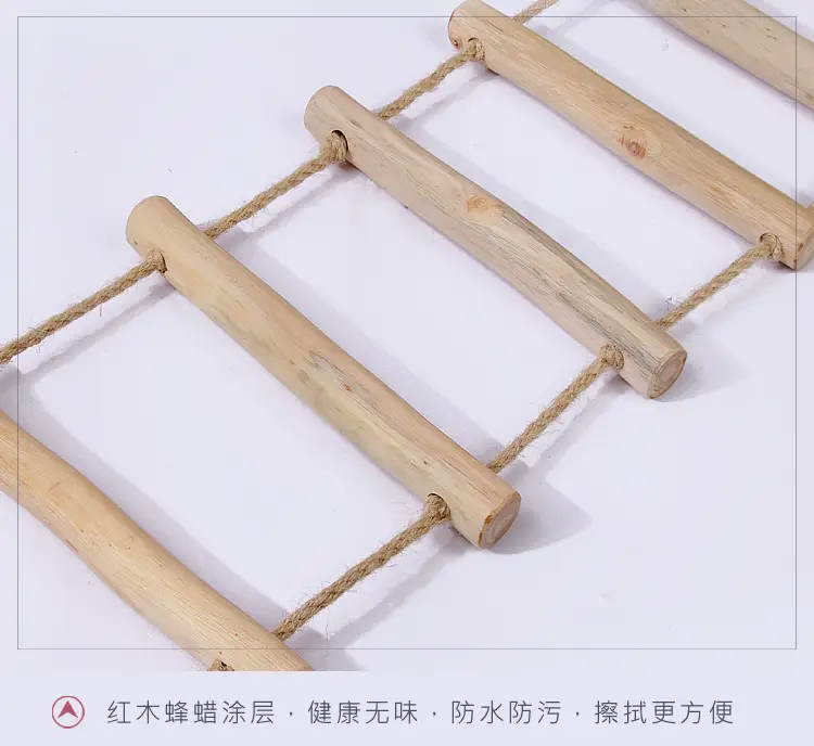 Pastoral Wooden Wall Decor Ladder for Home Photography Background — feature 10