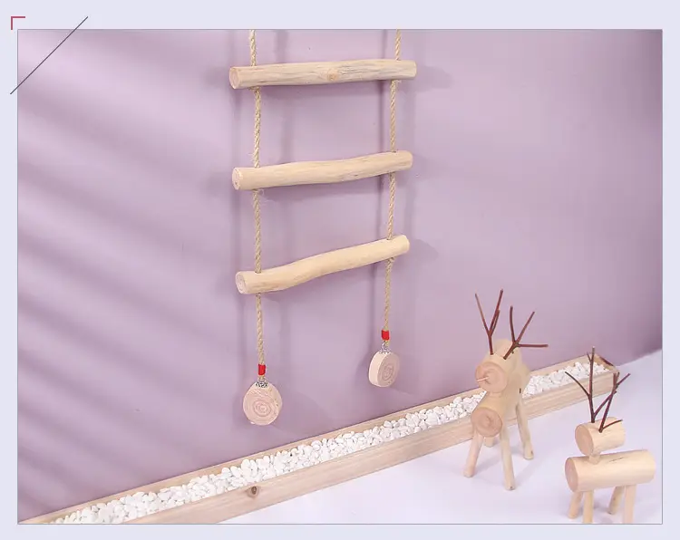 Pastoral Wooden Wall Decor Ladder for Home Photography Background — feature 13