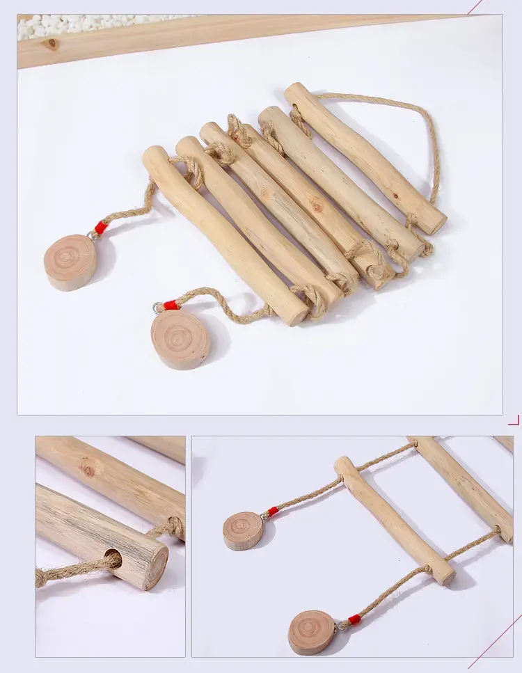 Pastoral Wooden Wall Decor Ladder for Home Photography Background — feature 16