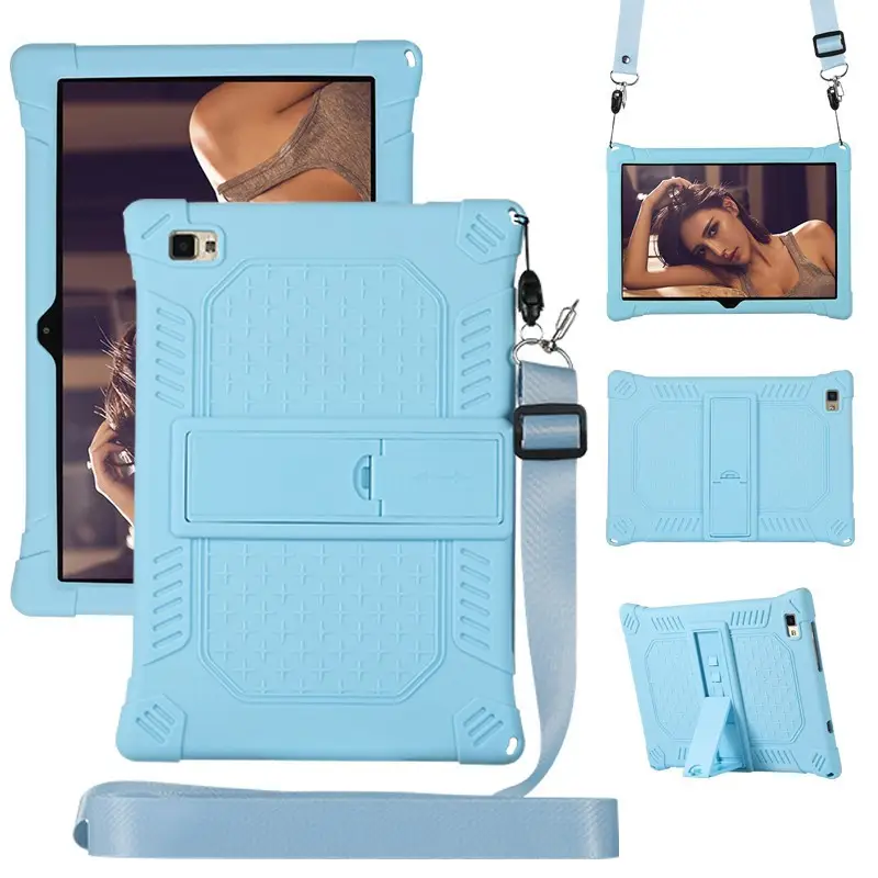 Pink Silicone Tablet Cover 10.1 "PC" Anti-drop — feature 8