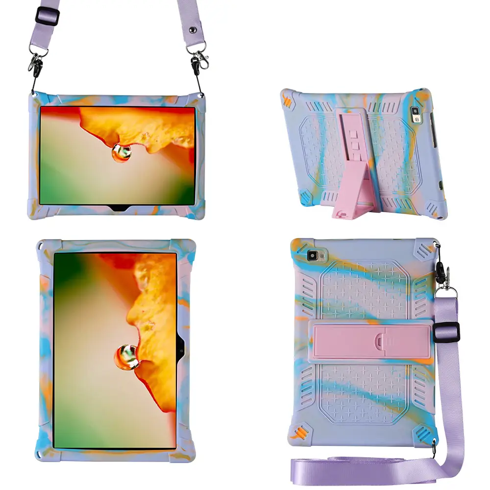 Pink Silicone Tablet Cover 10.1 "PC" Anti-drop - Image 14