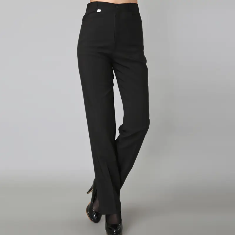 Black High Heel Women's Pants Large Winter Elegant Workwear - Image 2
