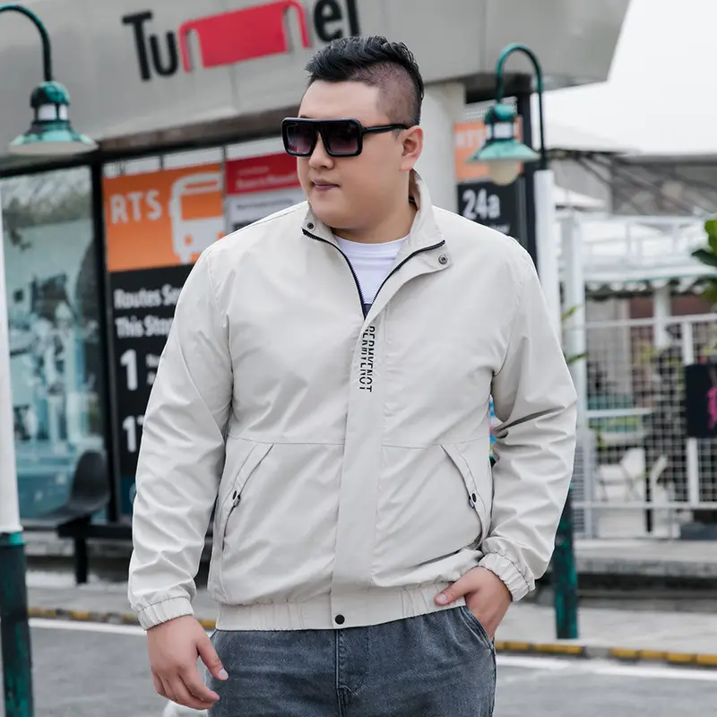 Men's Black Korean Style Jacket with Zip Front