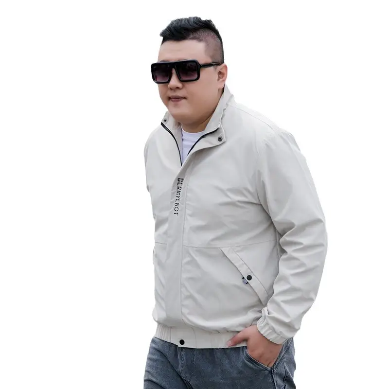 Men's Black Korean Style Jacket with Zip Front