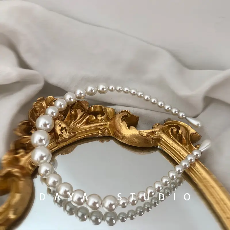 Pearl Headband French Court Retro Socialite All-Match - Image 2