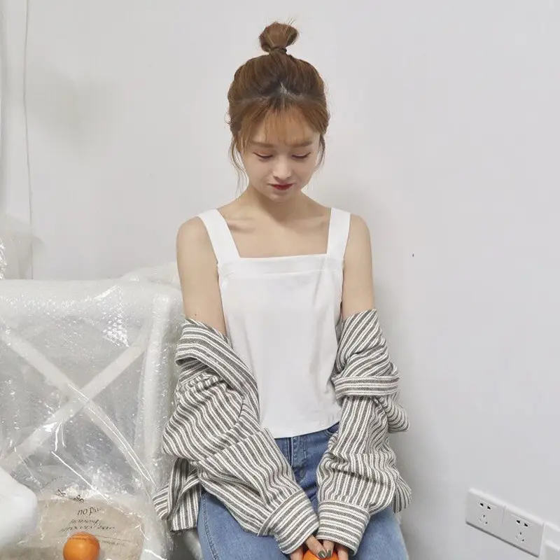 Wholesale White Sleeveless Heart Top Women's Camisole