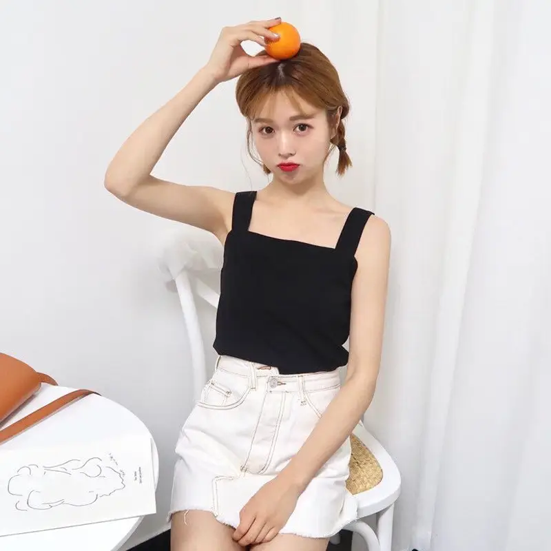 Wholesale White Sleeveless Heart Top Women's Camisole