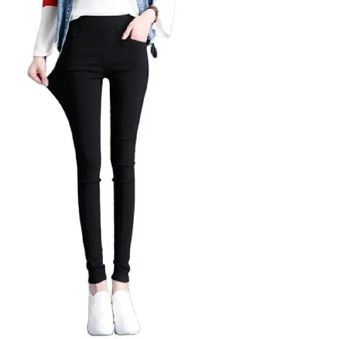 Women Black Tight Pencil Pants Spring Autumn Wear