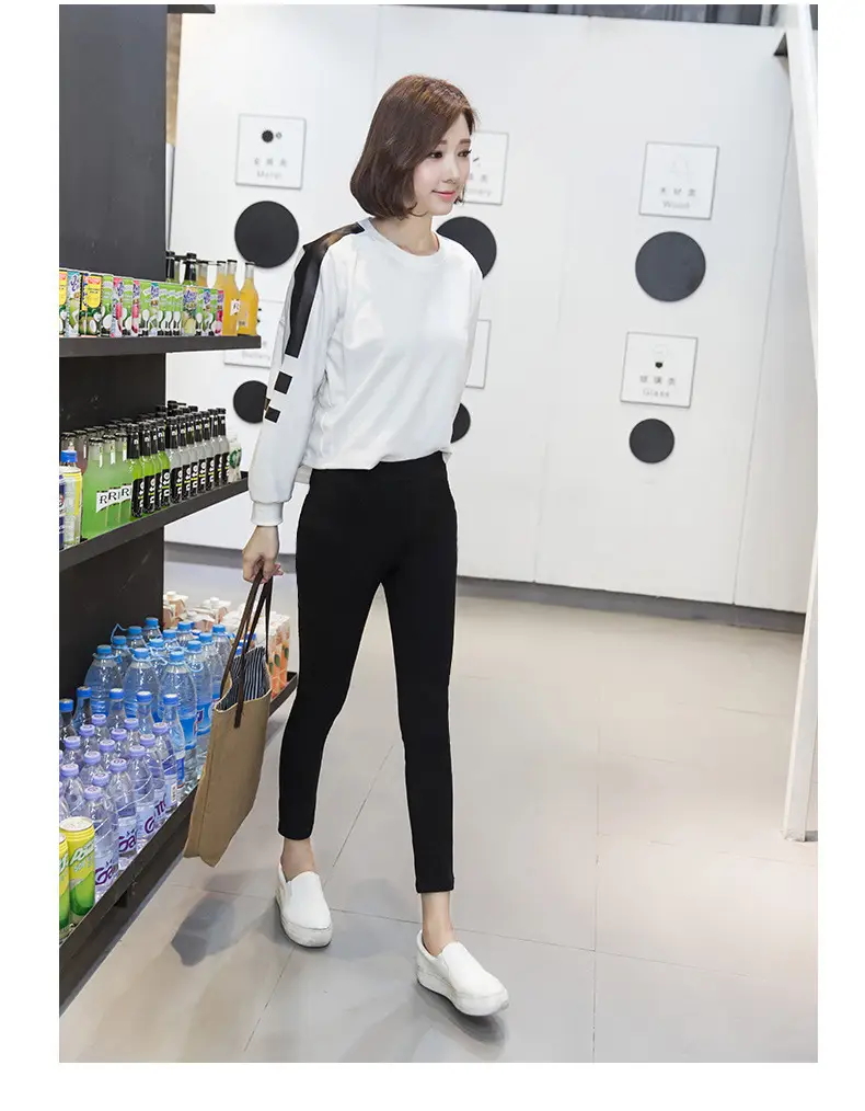 Women Black Tight Pencil Pants Spring Autumn Wear — feature 16