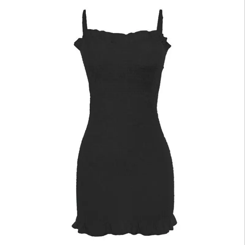 Blue Ruffled Pleated Dress for Women 2025 - Image 7