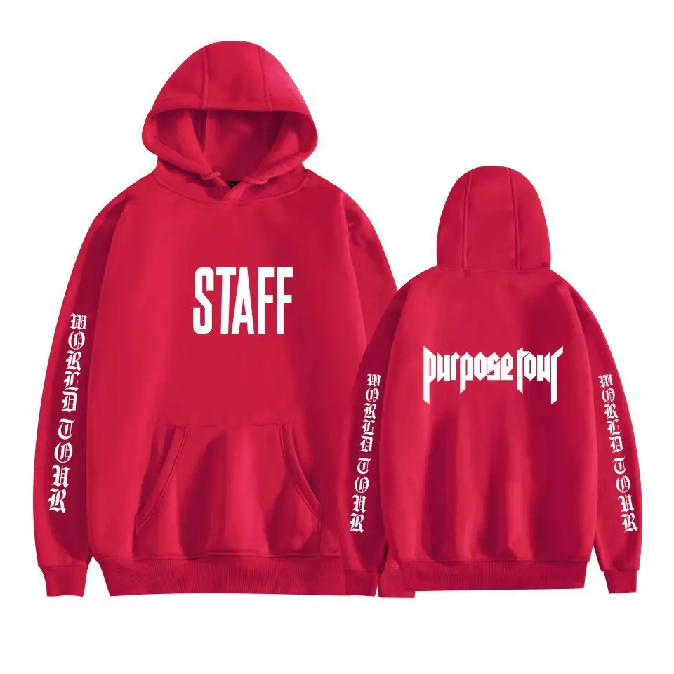Pink Justin Long Sleeve Hooded Sweatshirt
