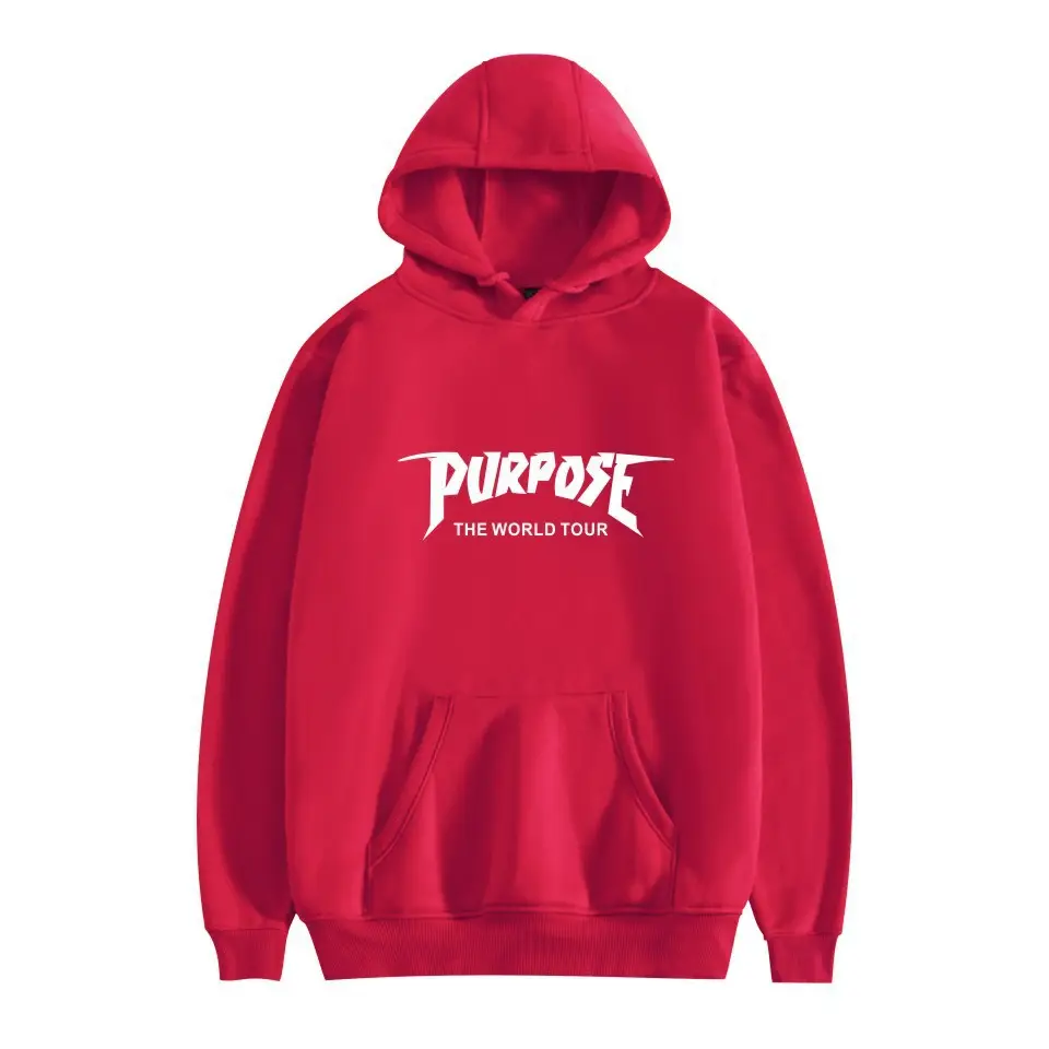 Pink Justin Long Sleeve Hooded Sweatshirt