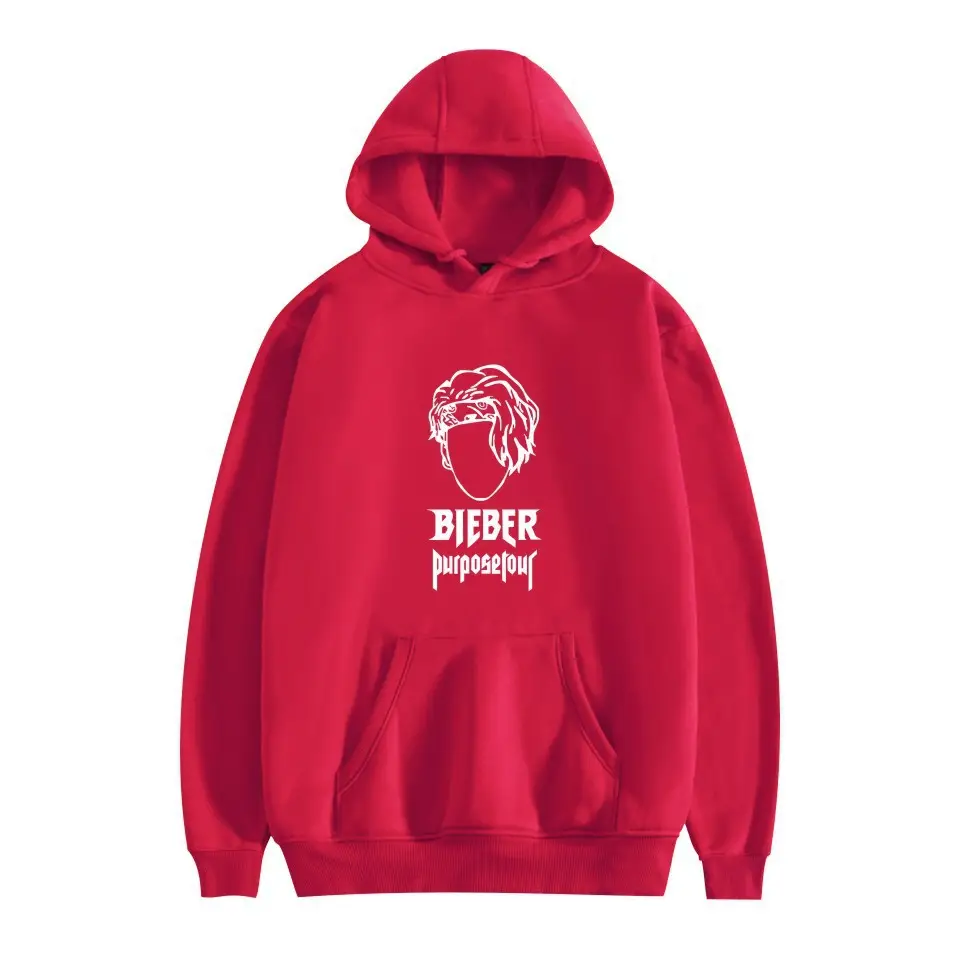 Pink Justin Long Sleeve Hooded Sweatshirt