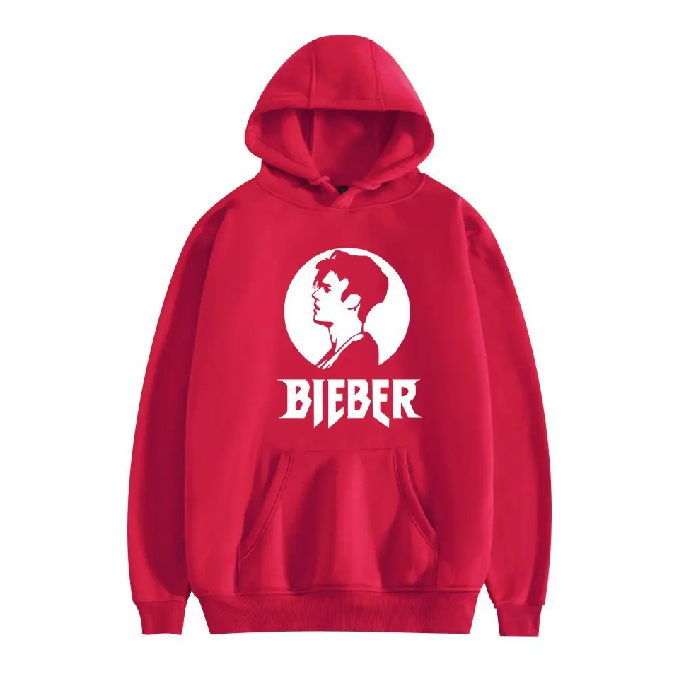 Pink Justin Long Sleeve Hooded Sweatshirt