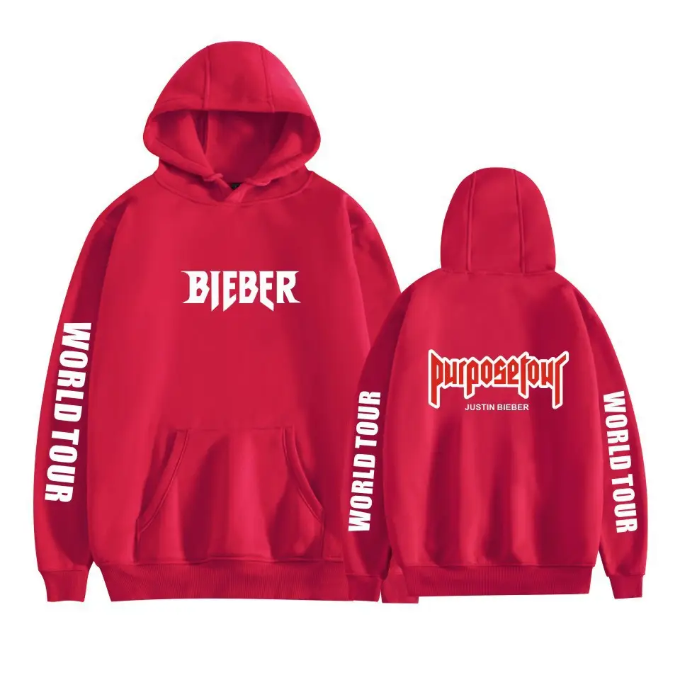 Pink Justin Long Sleeve Hooded Sweatshirt