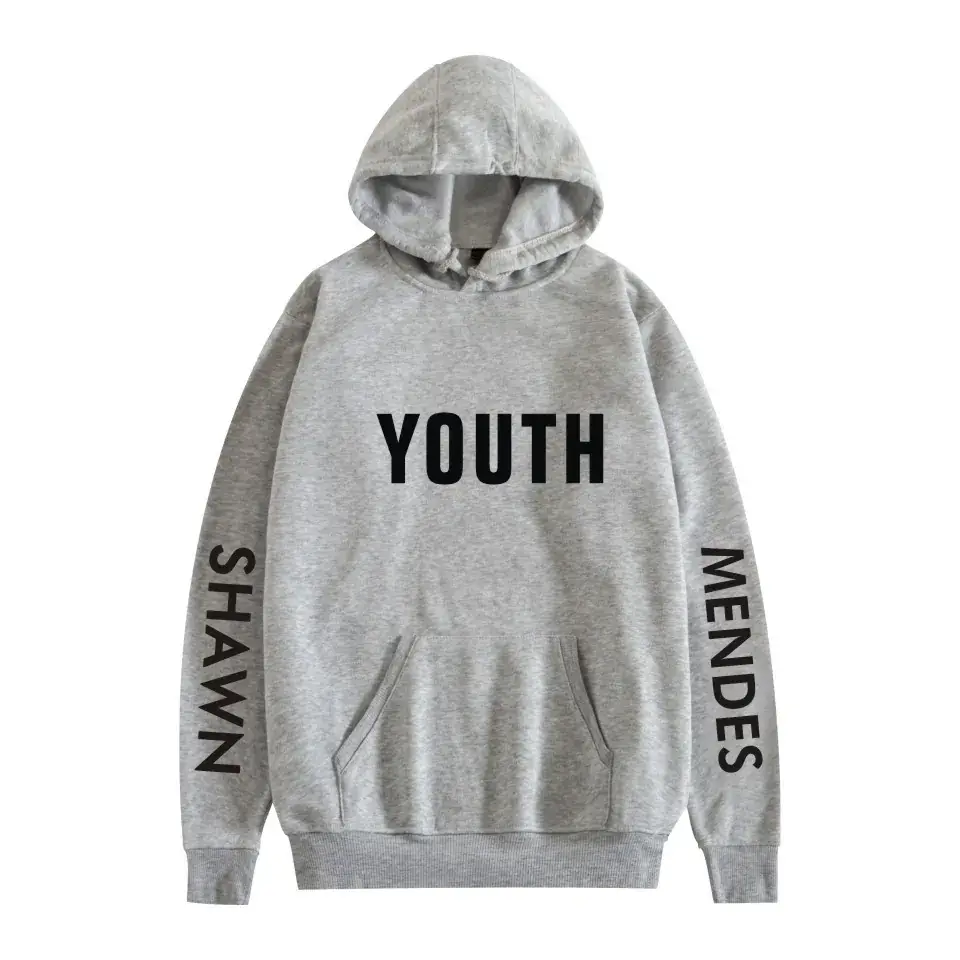 White Hooded Sweatshirt with Printed Design - Image 20