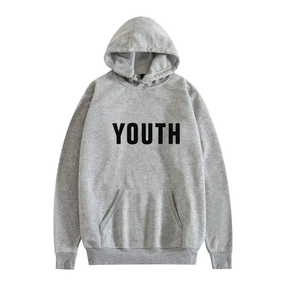 White Hooded Sweatshirt with Printed Design - Image 26