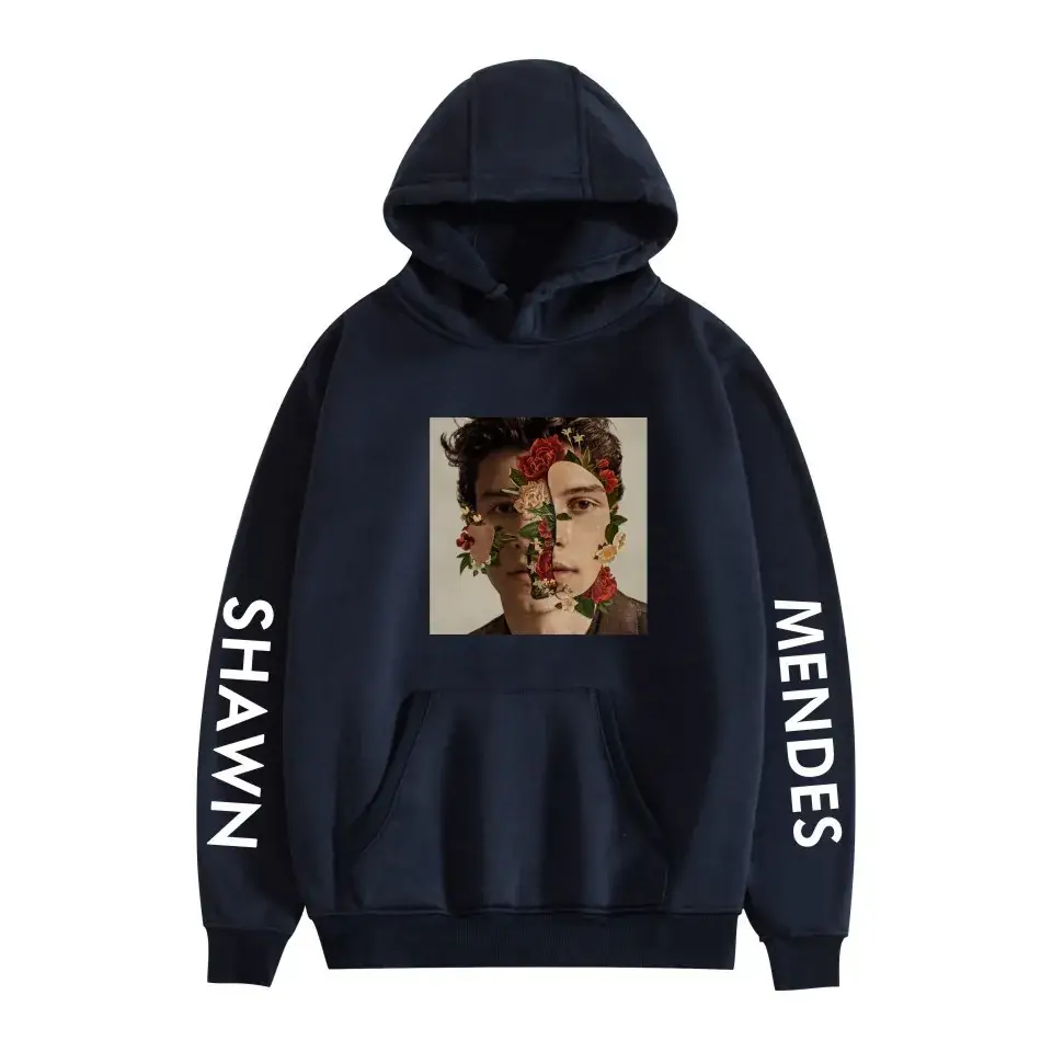 White Hooded Sweatshirt with Printed Design - Image 3