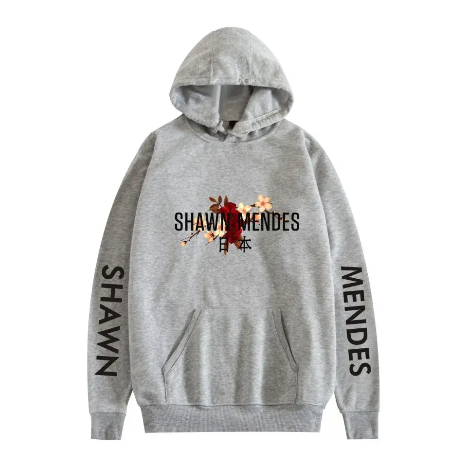 White Hooded Sweatshirt with Printed Design - Image 8