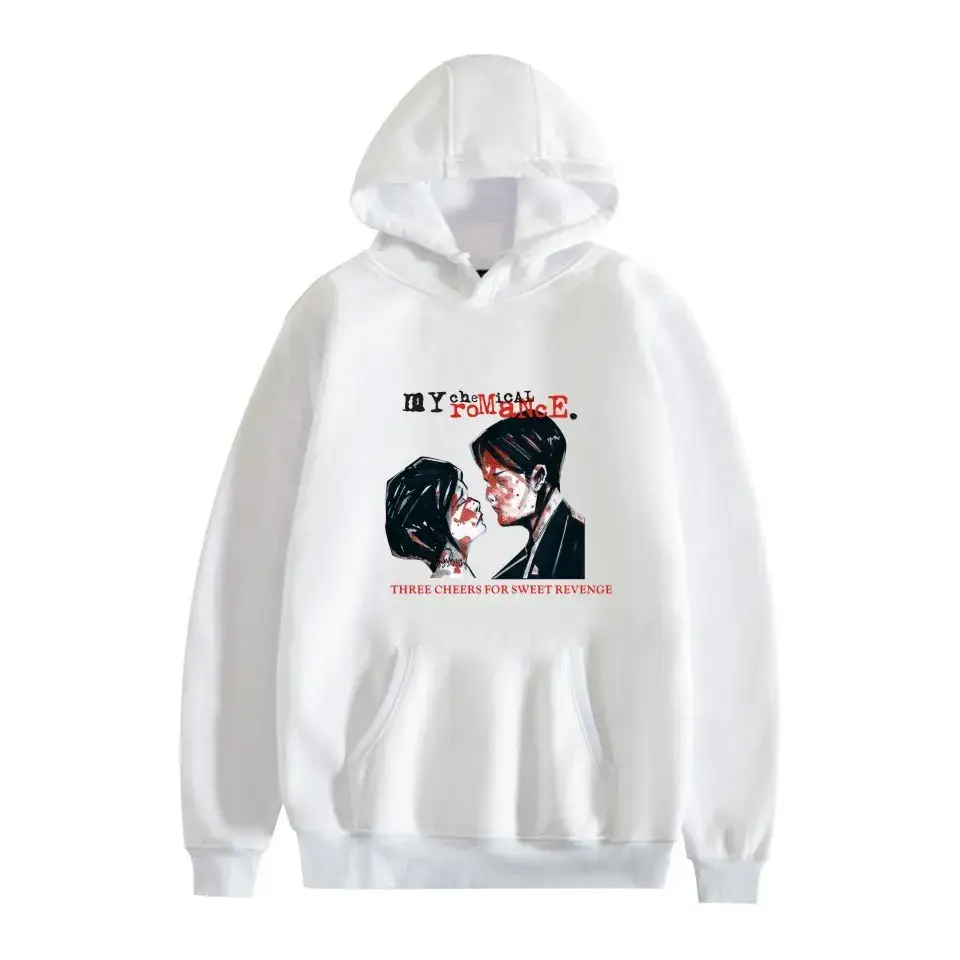 Men Fleece Hoodie My Chemical Romance Black Winter - Image 14