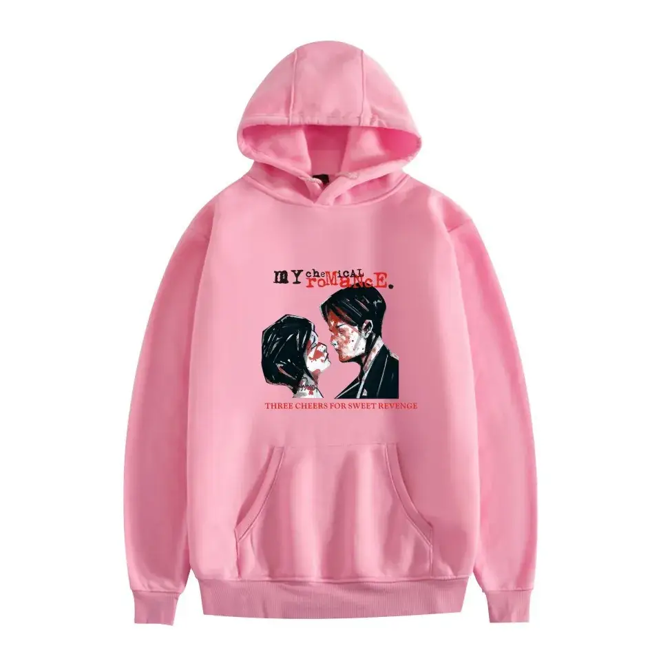 Men Fleece Hoodie My Chemical Romance Black Winter - Image 17