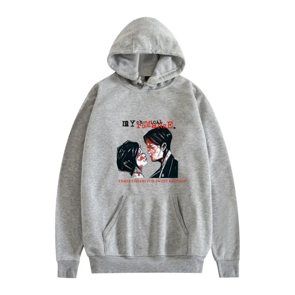 Men Fleece Hoodie My Chemical Romance Black Winter - Image 15