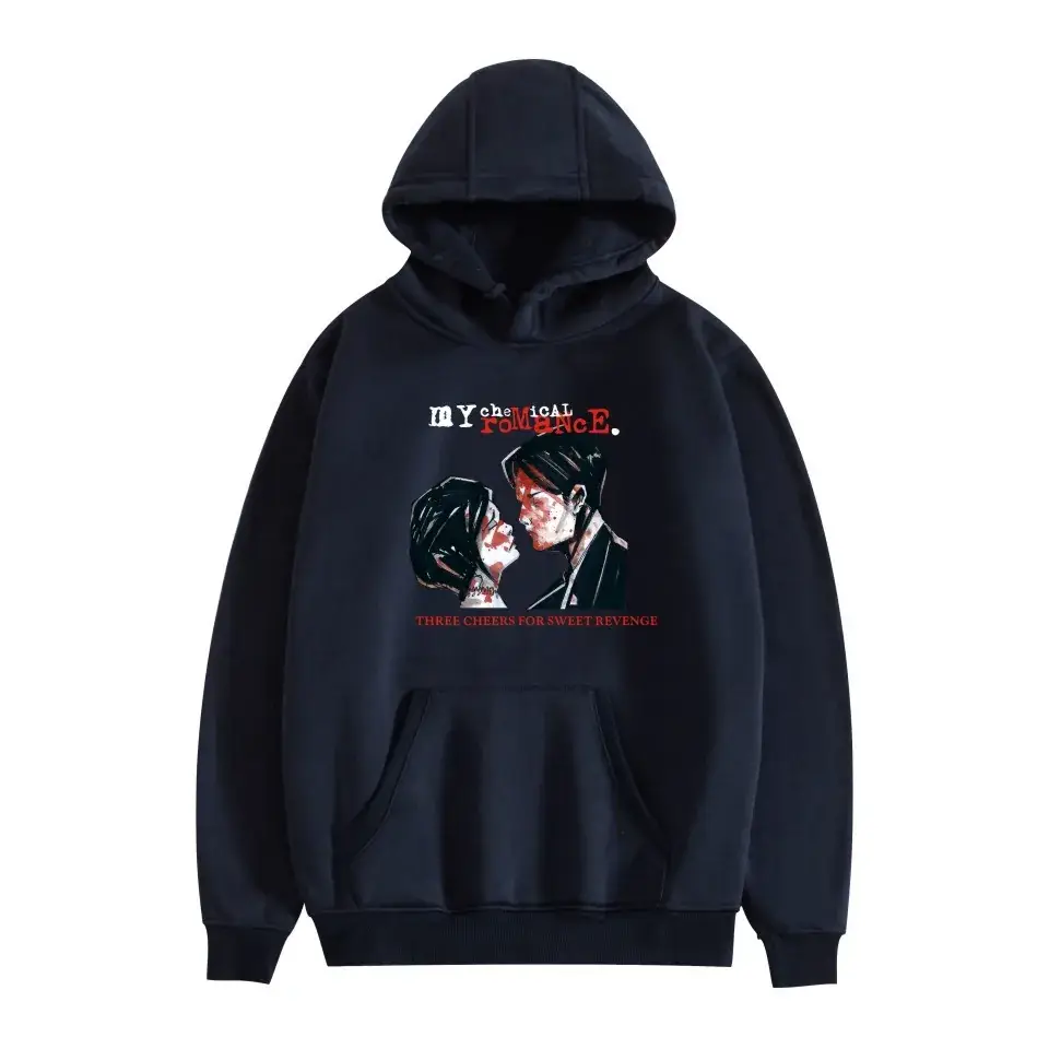 Men Fleece Hoodie My Chemical Romance Black Winter - Image 16