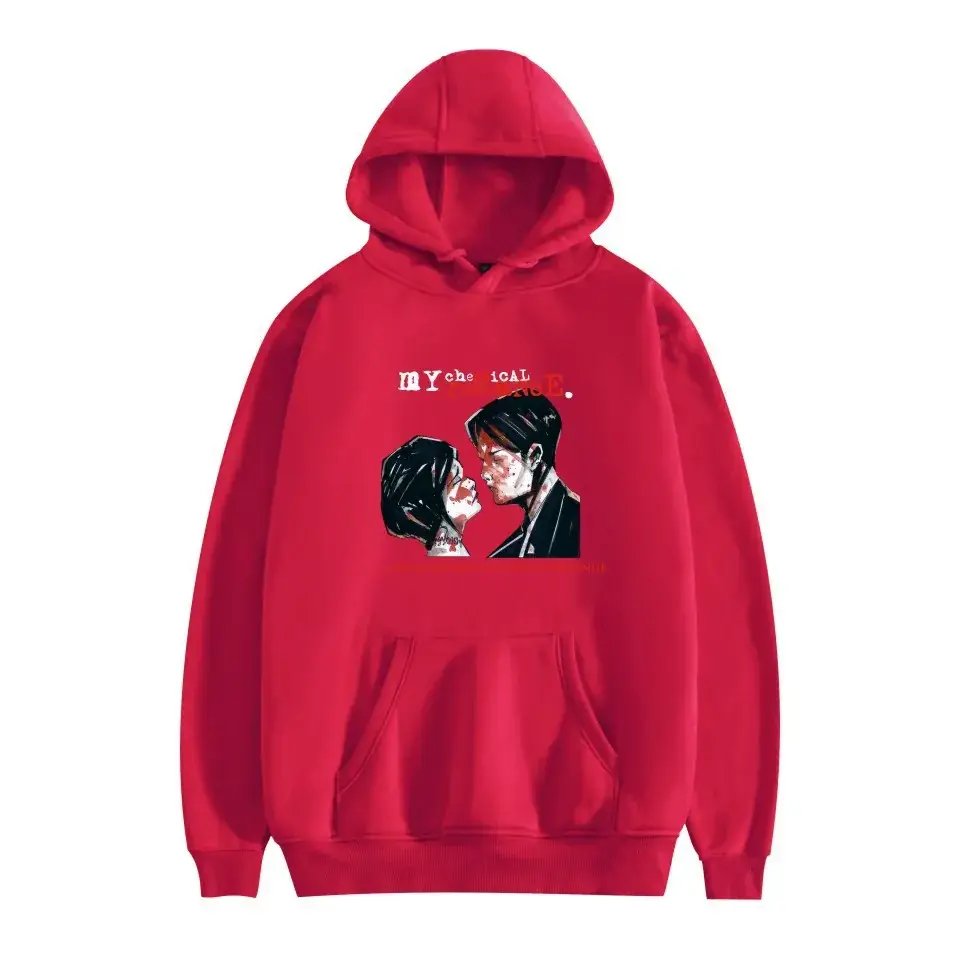 Men Fleece Hoodie My Chemical Romance Black Winter - Image 18