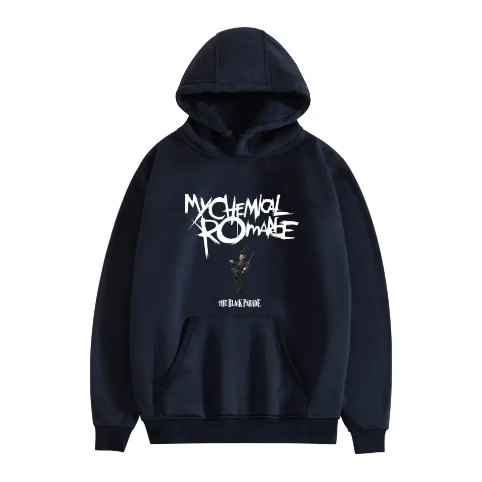 Men Fleece Hoodie My Chemical Romance Black Winter - Image 4