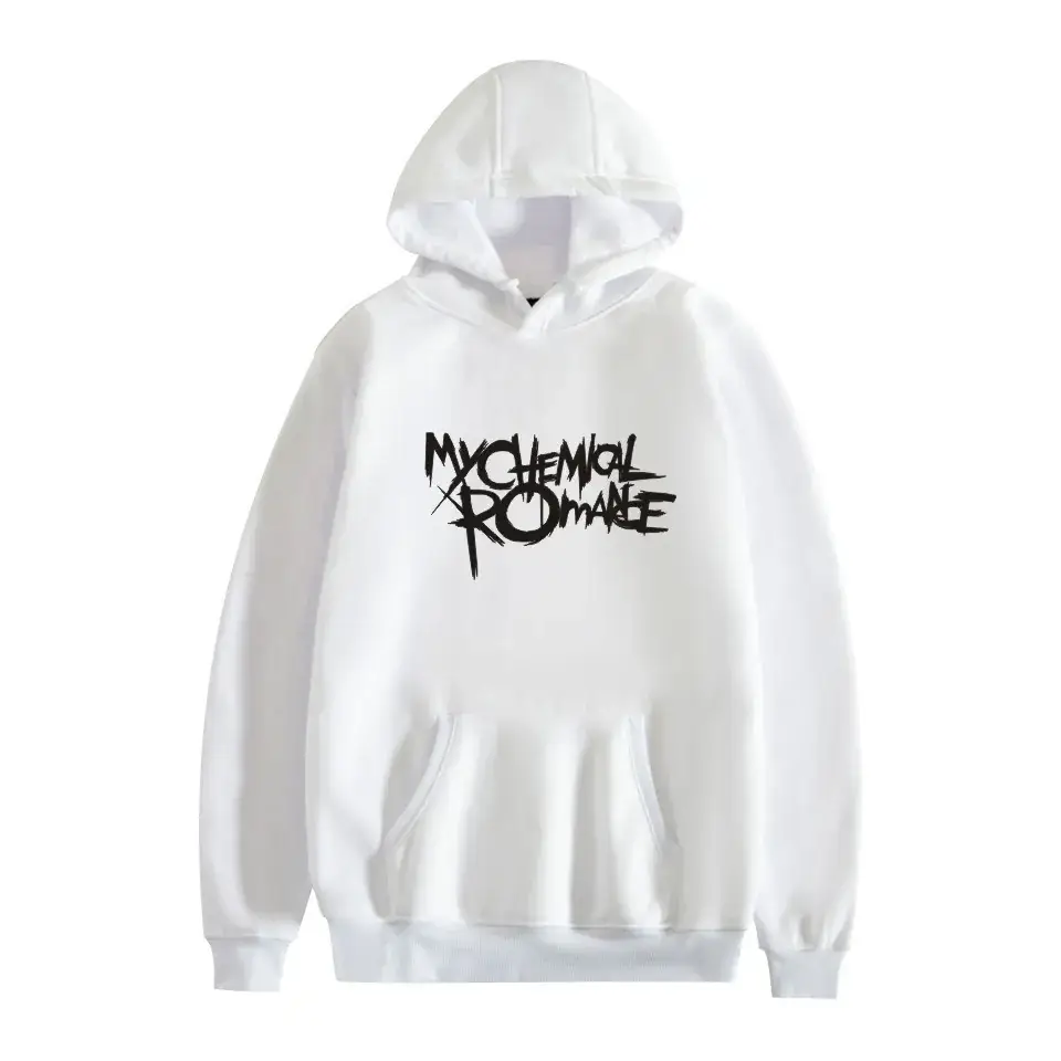 Men Fleece Hoodie My Chemical Romance Black Winter - Image 8