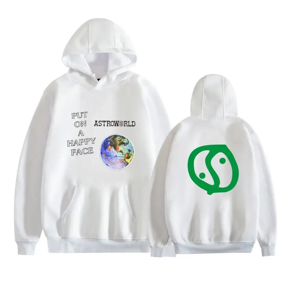 Pink Hooded Sweatshirt with Astronaut Print for Girls - Image 2