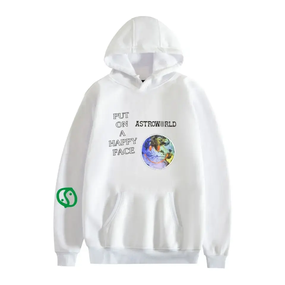 Pink Hooded Sweatshirt with Astronaut Print for Girls - Image 14