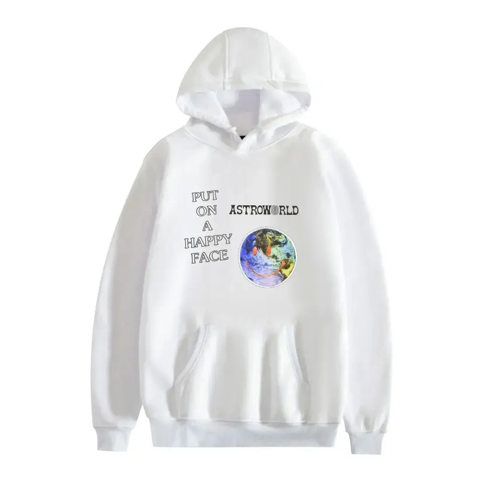 Pink Hooded Sweatshirt with Astronaut Print for Girls - Image 8